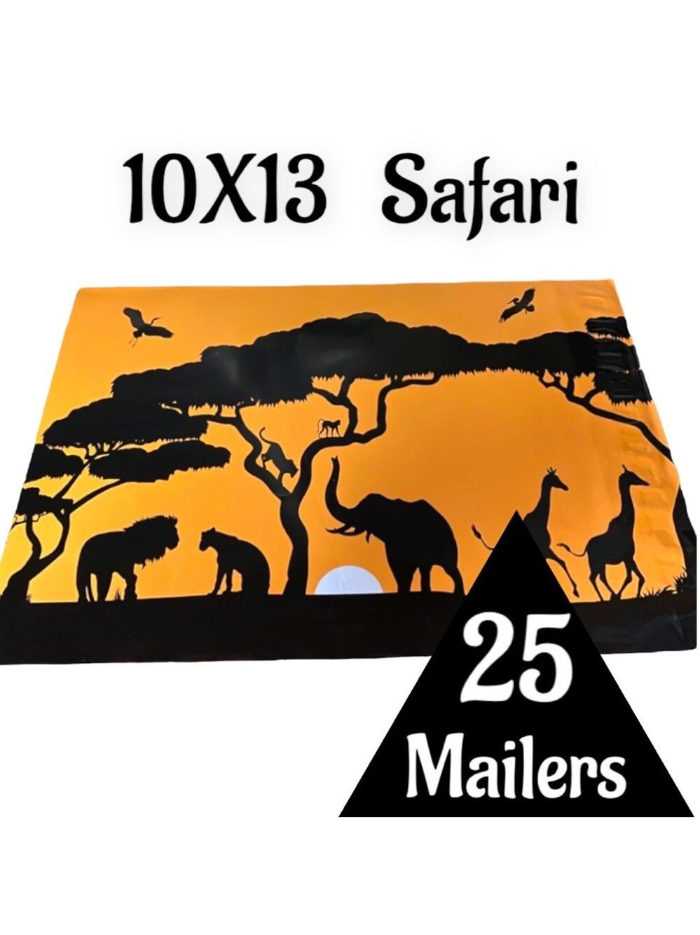 25 10X13 Poly Mailers Safari, Lion, Elephant, Giraffe, Monkey…PRICE IS FIRM - Picture 3 of 8